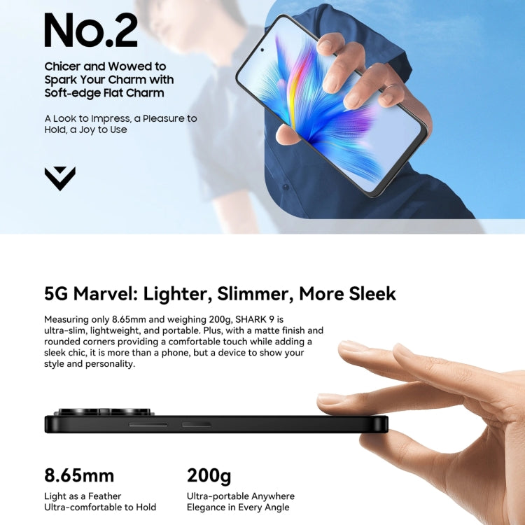 Blackview SHARK 9, 8GB+256GB, 6.67 inch Android 14 Unisoc T820 Octa Core, Network: 5G Blackview SHARK 9, 8GB+256GB, 6.67 inch Android 14 Unisoc T820 Octa Core, Network: 5G